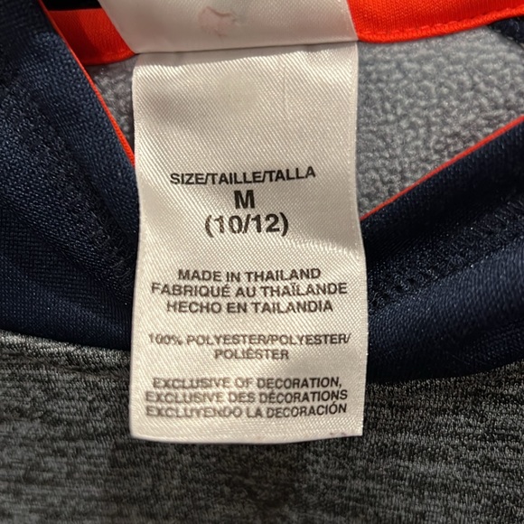 Dark Blue/Dark Grey Adidas Boys Youth Sz Medium (10/12) Hoodie by Adidas - Picture 4 of 7